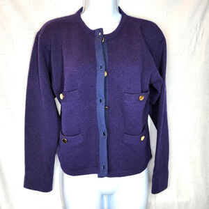 Jones New York lambswool sweater/cardigan